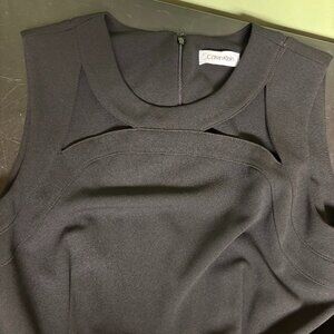 Calvin Klein Modern Dressy Black Jumpsuit Size 10 Stylish Women's Romper